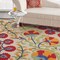 Homeroots 7 x 10 ft. Red & Multi Color Indoor & Outdoor Area Rug 384996 - alternate 5